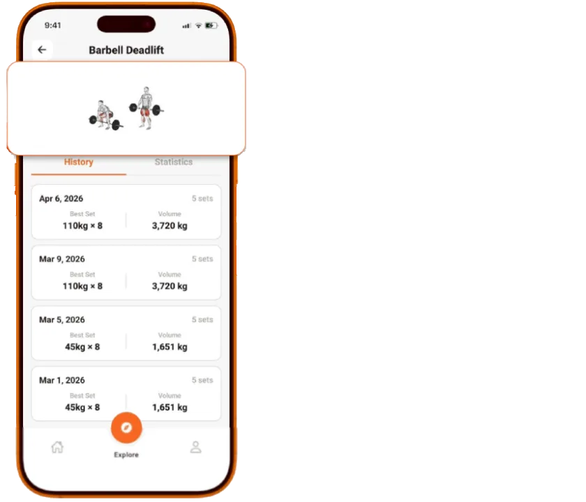 1RM.fit app screen