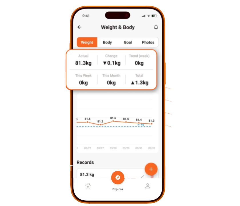 1RM.fit app screen